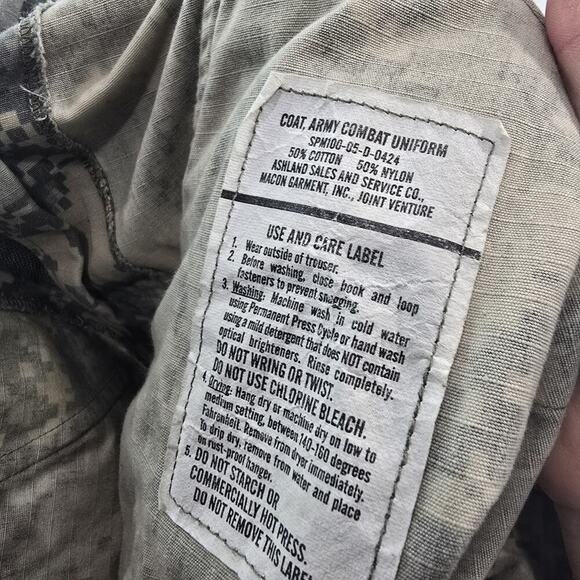 Army Jacket Mens Large Regular Digital Camo Desert Top Shirt Military SMP - Picture 11 of 12